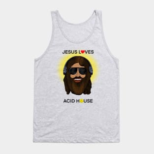 Jesus Loves Acid House Tank Top